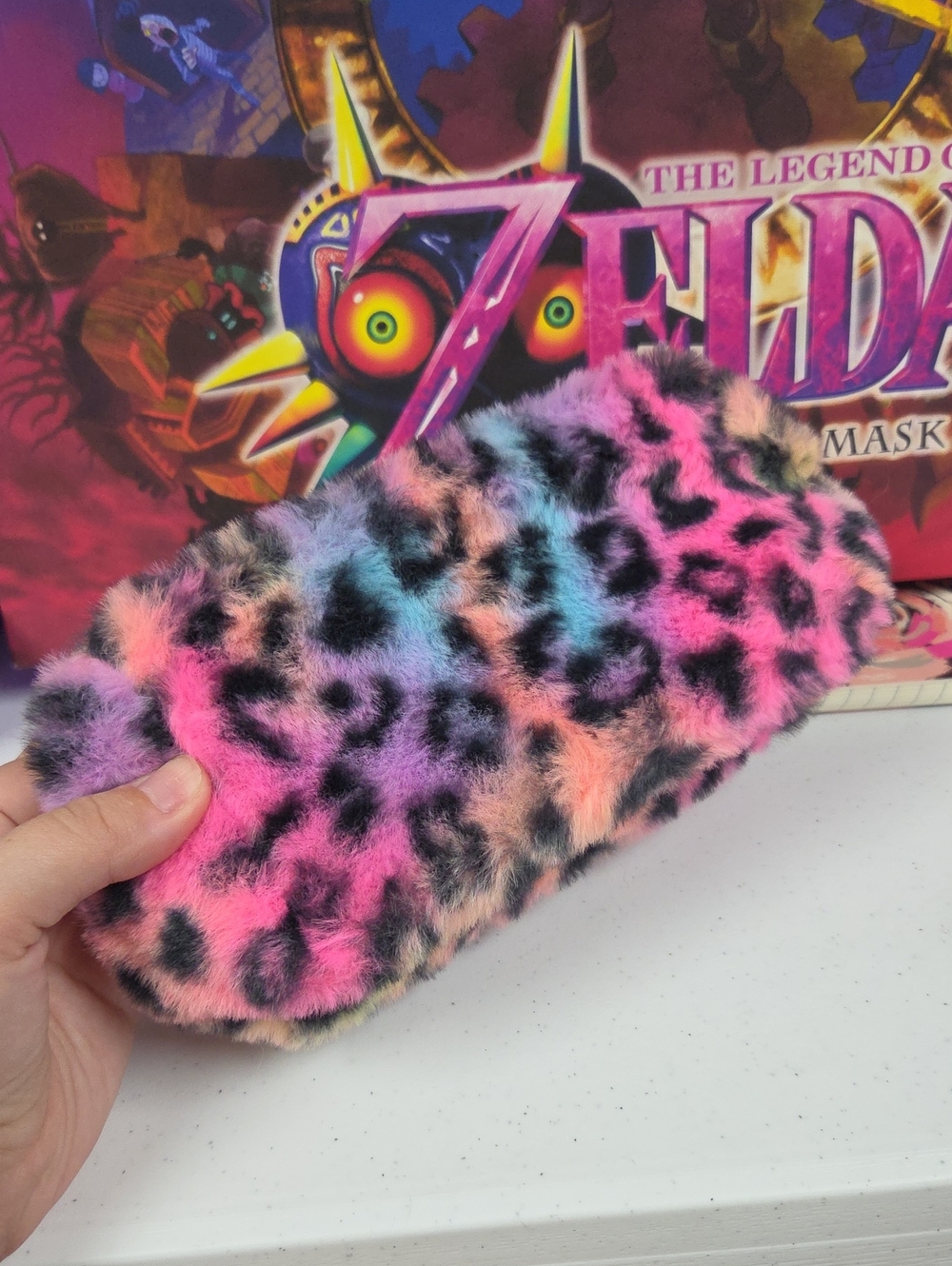 Fuzzy Multicolor Leopard Kids Headband - Plush Hair Accessory